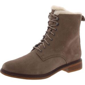 Clarks Brown Ankle Boots with Cream Lining